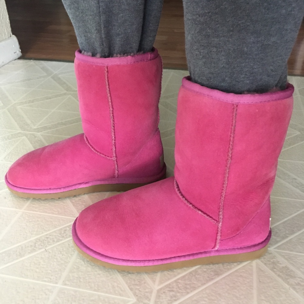 New Pink UGG Boots Australia Classic Short Boots - Picture 5 of 11